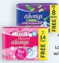 Always Maxi Thick Large Sanitary Pads with Wings Assorted
