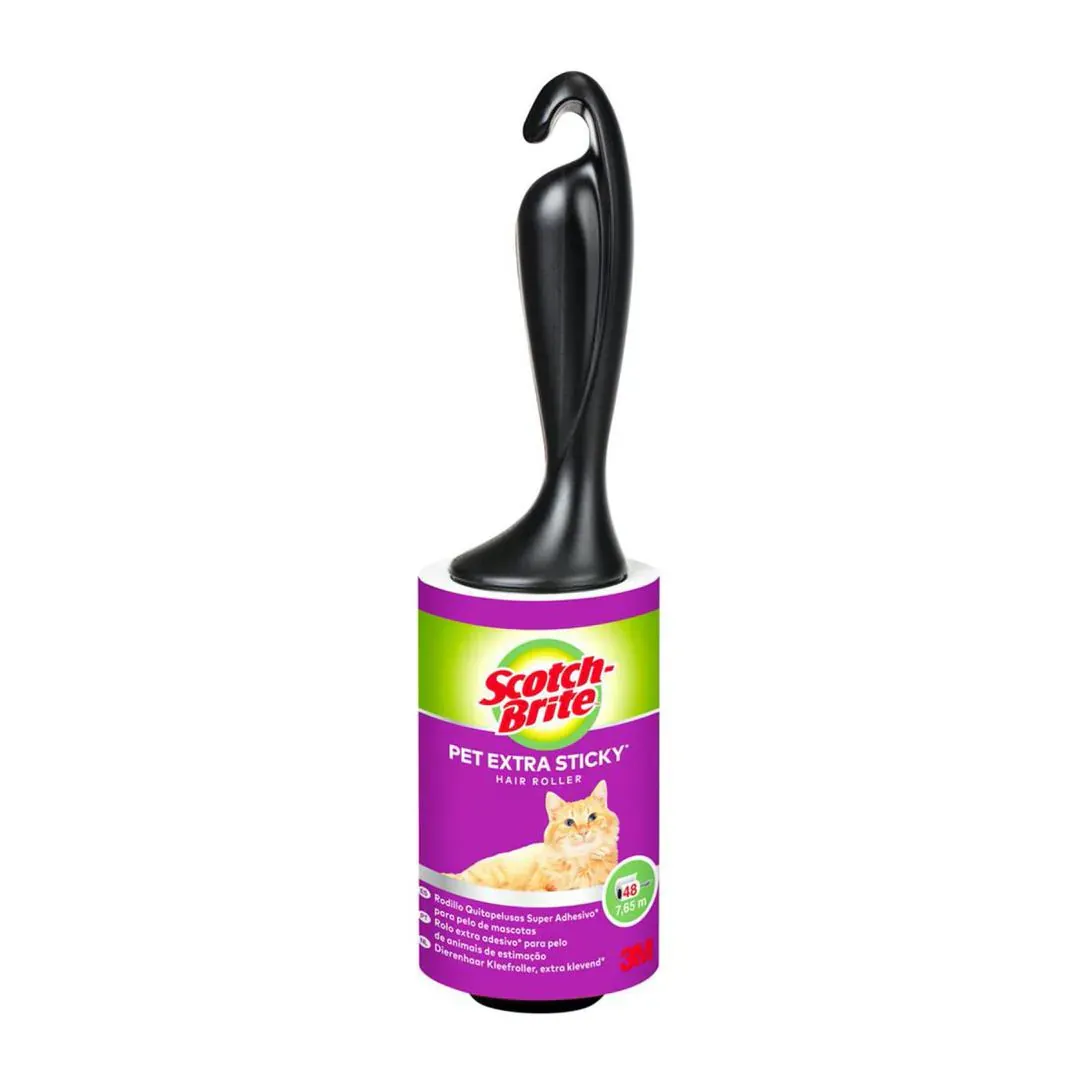 بكرة إزالة شعر الحيوانات الأليفة شديدة الالتصاق 3M Scotch-Brite (7.65 m)