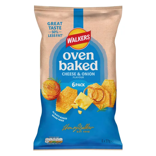 Walkers Oven Baked Cheese & Onion Flavour