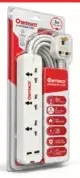 Oshtraco وصلة كهربائية 3 مخارج مع USB