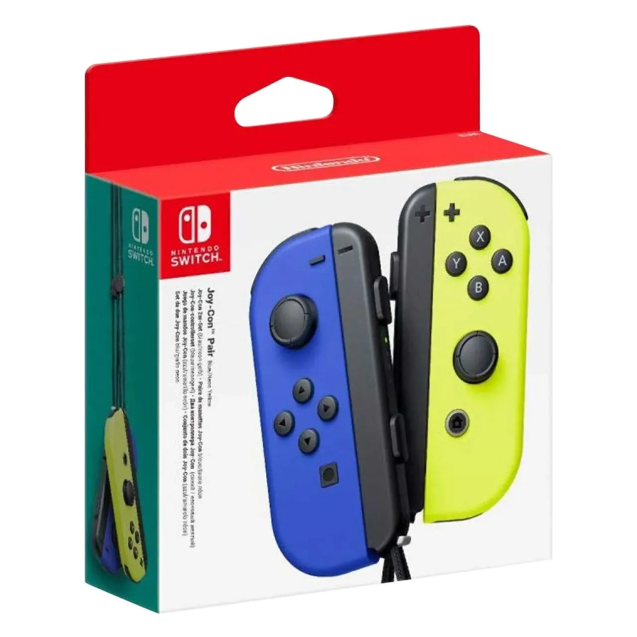 Nintendo Switch زوج وحدات تحكم Joy Con أزرق نيون/أصفر