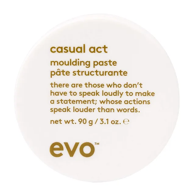 Evo Casual Act Moulding Whip - Light Firm Hold Styling Paste For All Hair Types - Improves Hair Texture - / 3.1oz