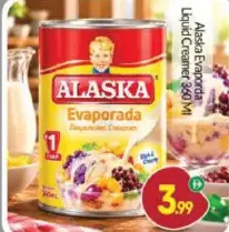 Alaska Evaporada Liquid Creamer
