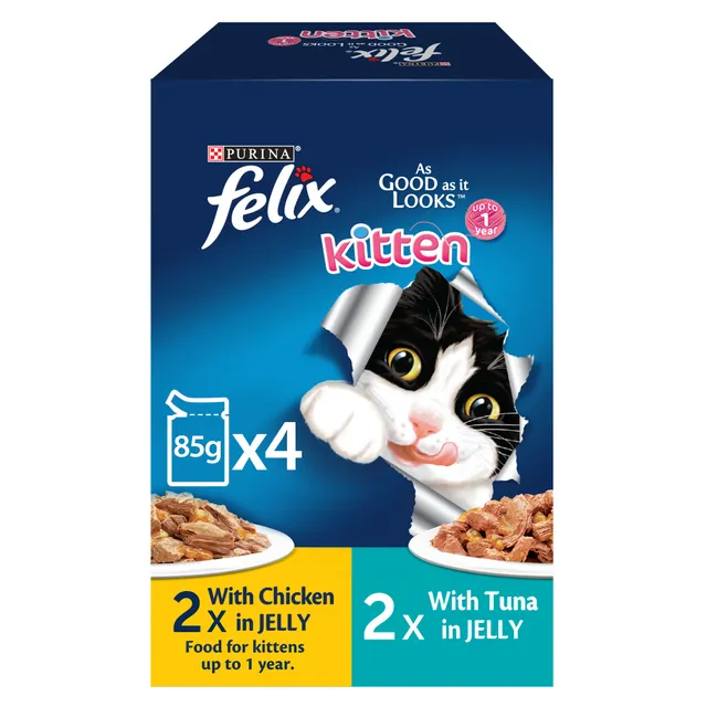 Felix Chicken & Tuna in Jelly Kitten Food