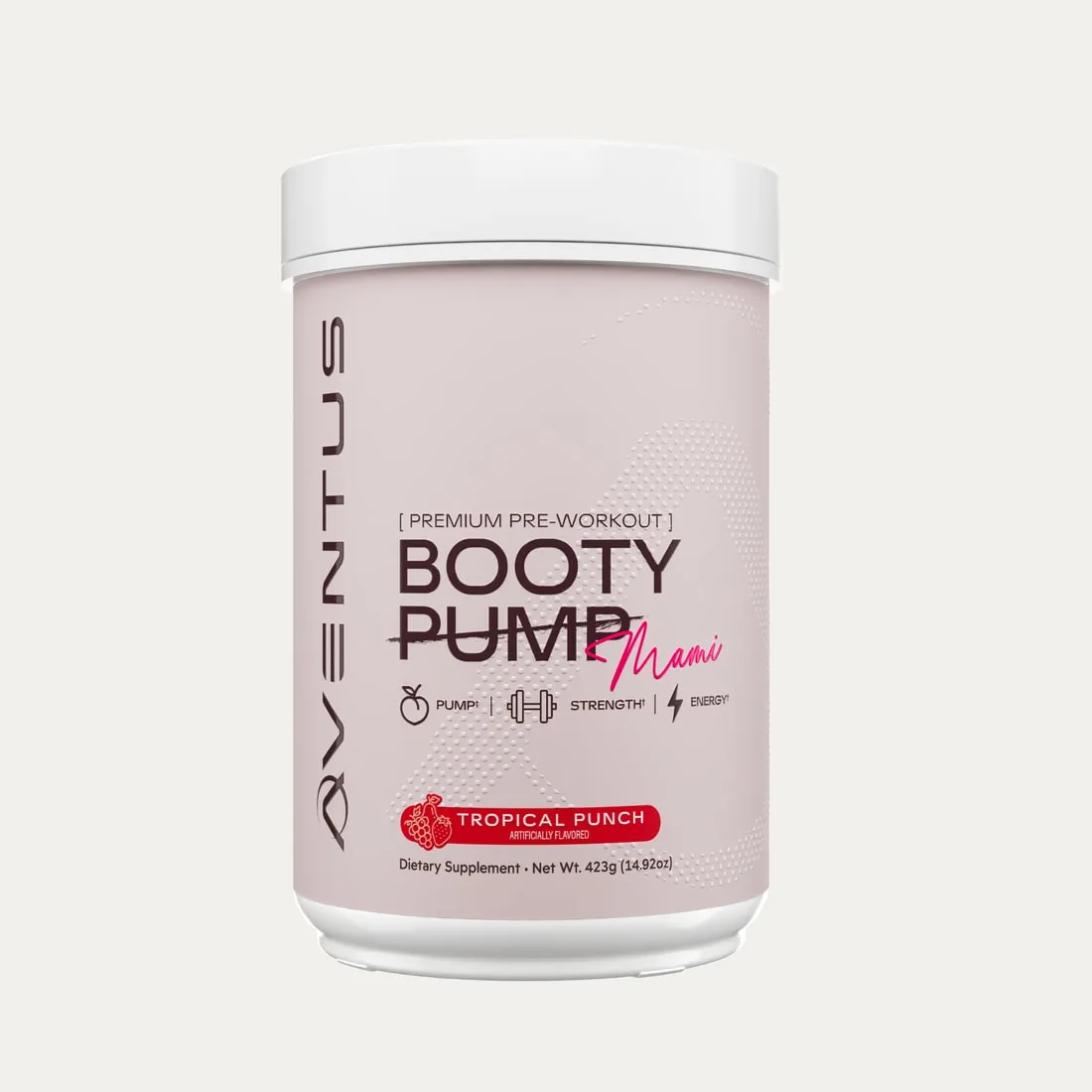 Aventus مسحوق ما قبل التمرين Booty Pump بنكهة الفواكه الاستوائية (Mami)
