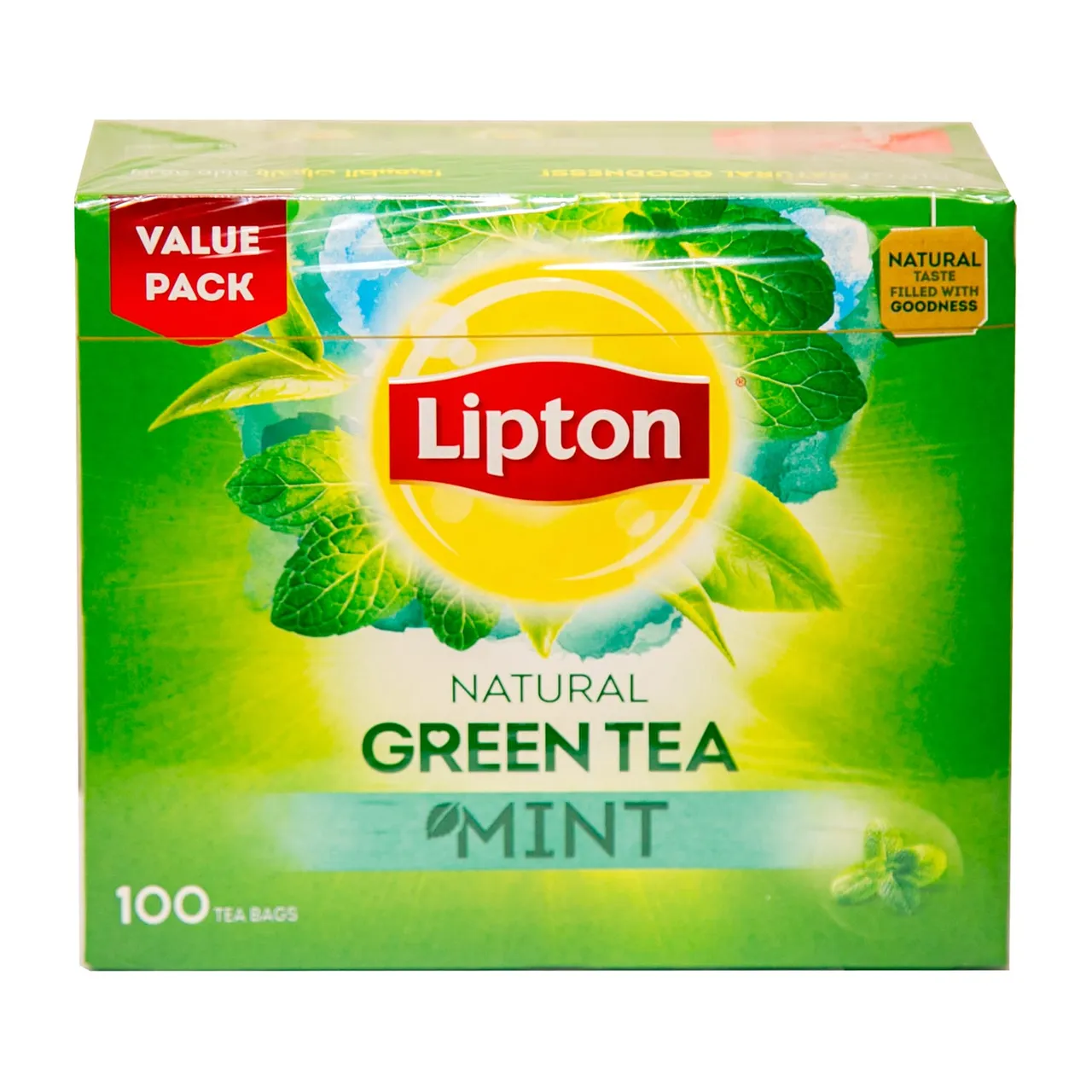 Lipton شاي أخضر بالنعناع 100 كيس شاي