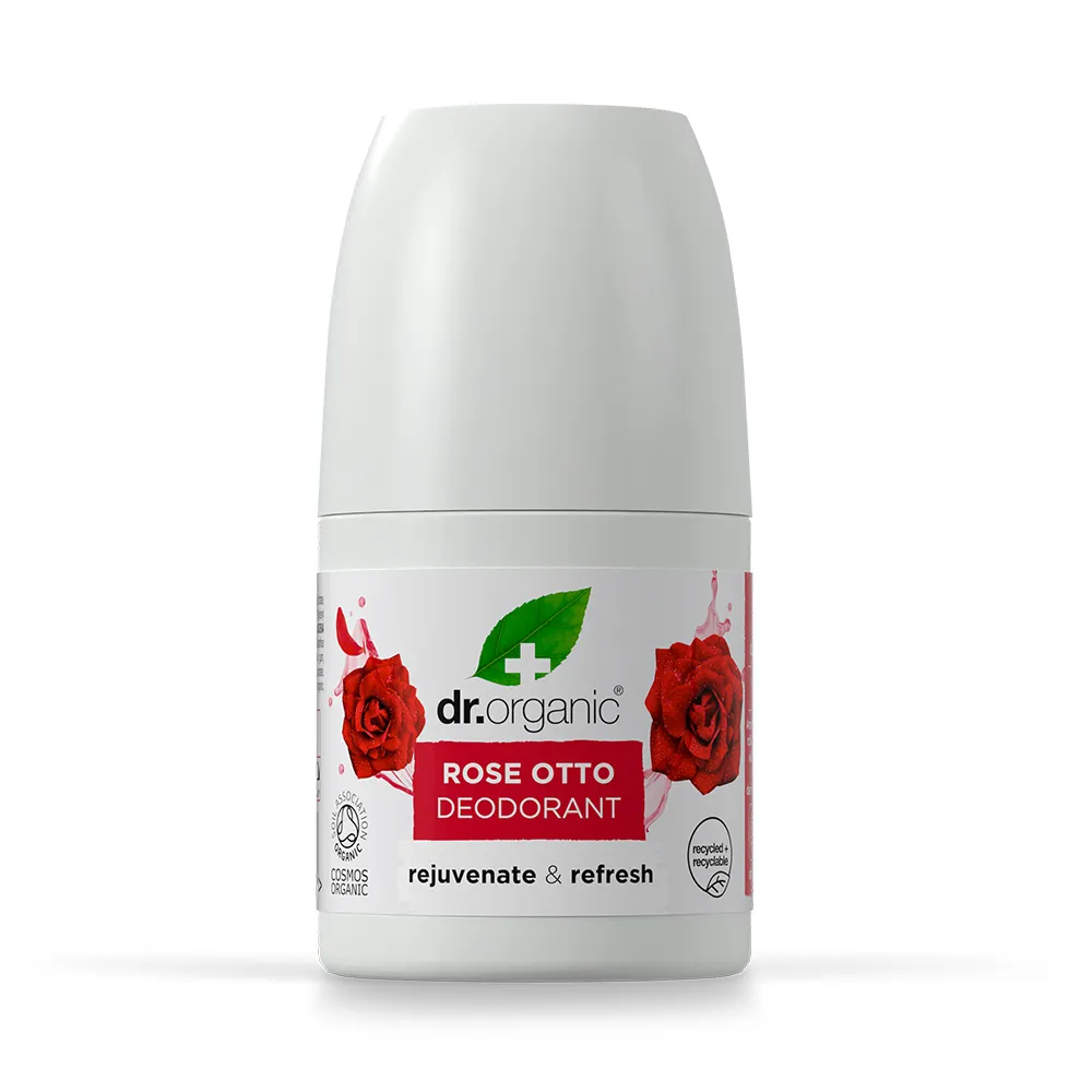 Dr.Organic مزيل عرق بزيت الورد Rose Otto