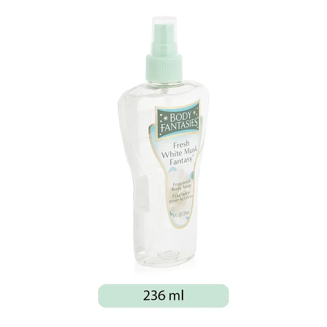 Body Fantasy Body Fantasies Fresh White Musk Body Spray for Women