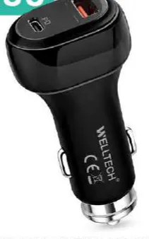 Welltech Car Charger WO16 Pd20W