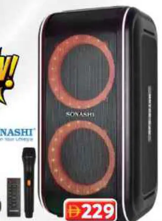 Sonashi Rcbl Speaker With Mic And Remote SP68019R