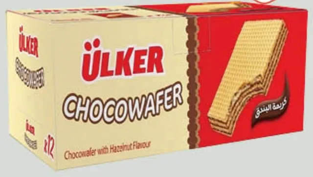 Ülker Choco Wafer Chocolate with Hazelnut Flavour