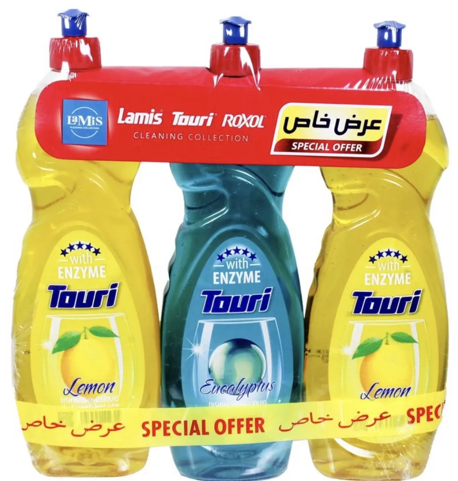 Touri بريل سائل غسيل الصحون بالليمون