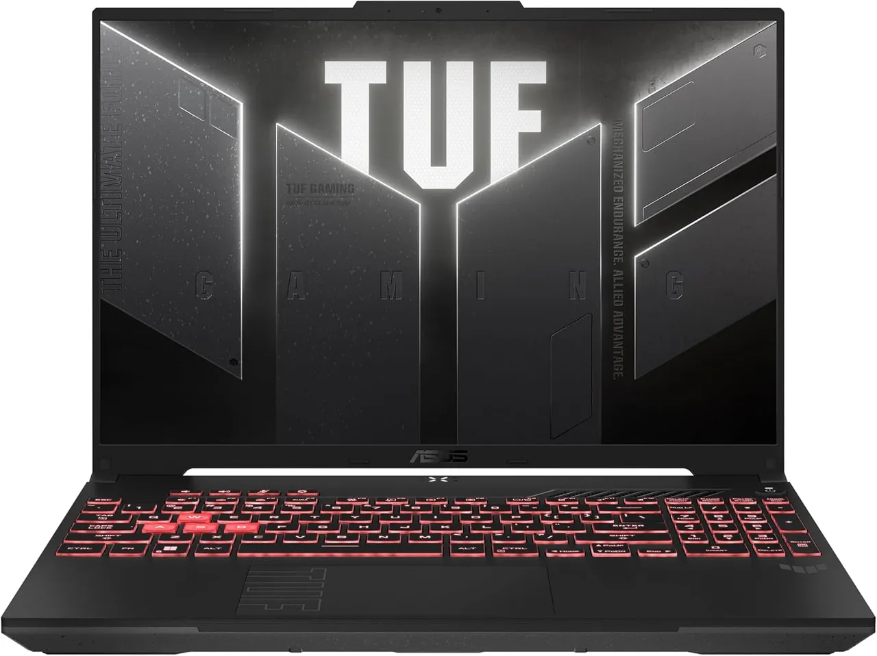 ASUS لابتوب TUF Gaming A16، شاشة 16" FHD+ بمعدل تحديث 144Hz، معالج AMD Ryzen 7 7445HS، ذاكرة 32GB DDR5 RAM، تخزين 1TB PCIe 4.0 SSD، كرت شاشة NVIDIA GeForce RTX 4050 6GB، لوحة مفاتيح RGB بإضاءة 1-Zone عربي/إنجليزي، Win 11، لون Mecha Gray