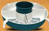 Royalford 5In1 Rotating Fruit Basket