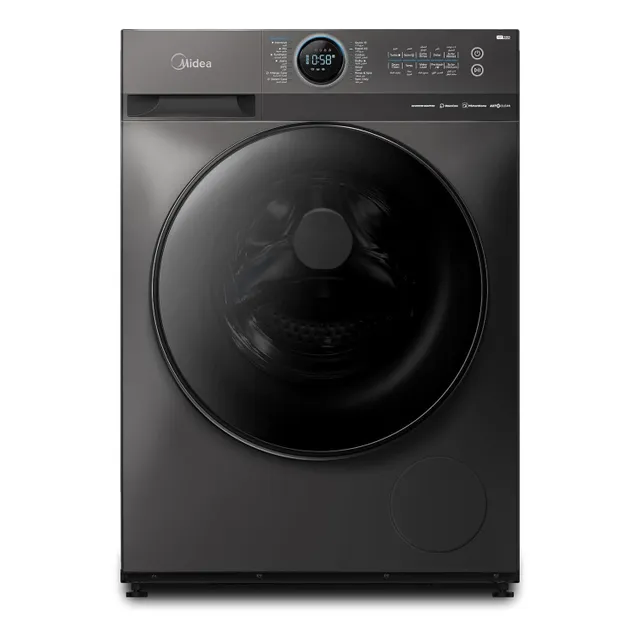 Midea Front Load Washing Machine, 1400 RPM, Titanium, MF200W100WBT-GCC