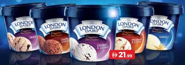 London Dairy Premium Ice Cream Tubs