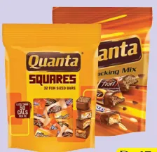 Quanta Mini Snacking Mix Chocolate/Squares Chocolate Bars