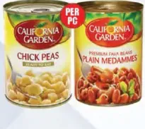 California Garden Foul Medammas / Chick Peas
