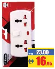 Fixon Multisocket 2/3PIN 4 Way