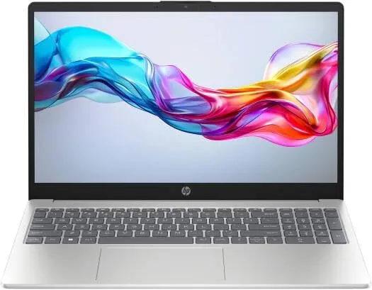 HP لابتوب 15-fd0558nia بمعالج Intel Core i7-1355U، ذاكرة 16GB RAM، تخزين 512GB SSD، بطاقة Intel Iris X، شاشة 15.6 بوصة Full HD، Win11Pro (محدث)، لوحة مفاتيح إنجليزية، فضي طبيعي Natural Silver