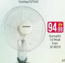 Sonashi Wall Fan Sf 8029