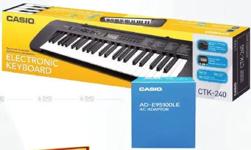 Casio Keyboard + Adaptor CTK240 + ADE95100