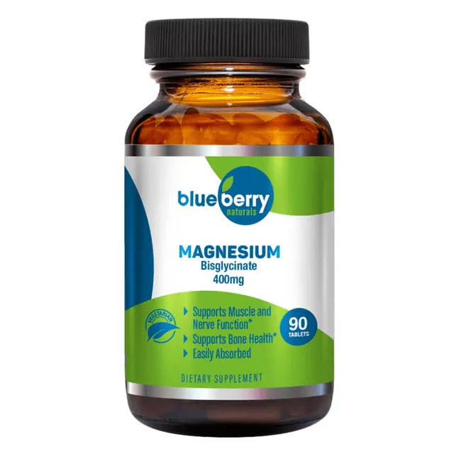 Blue Berry Naturals Magnesium Bisglycinate 400mg - 90 Tablets