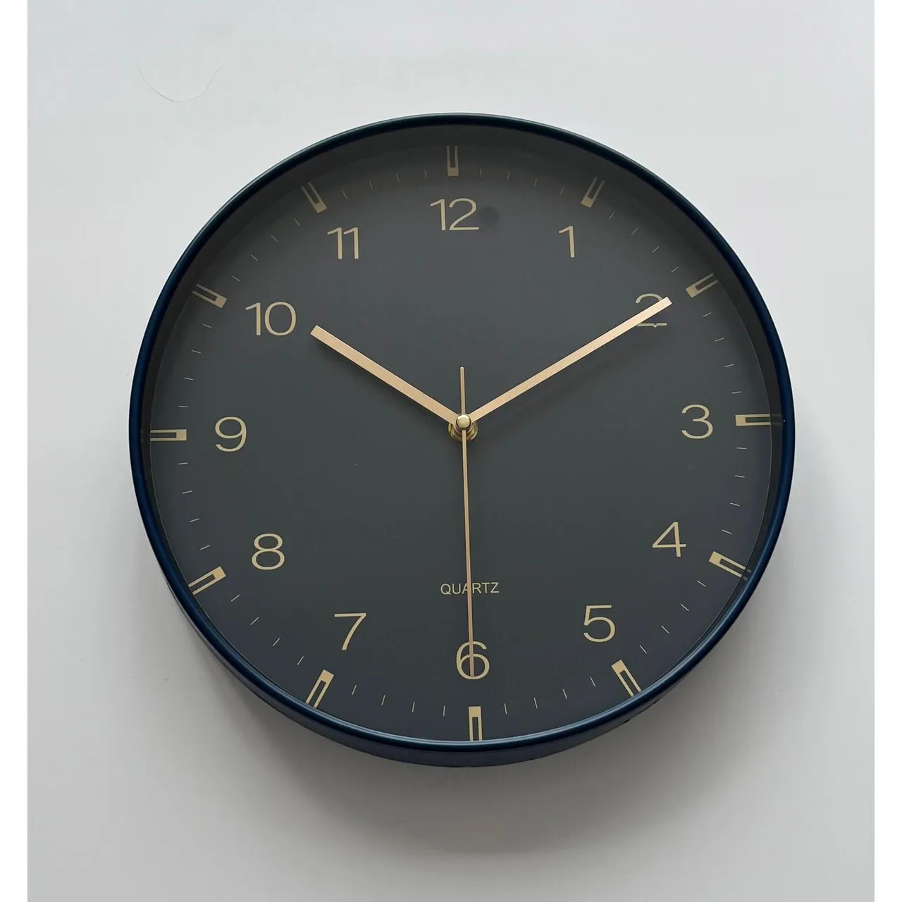 Maple Leaf Home ساعة حائط Aurora مقاس 30 cm، أزرق، BPR1265B