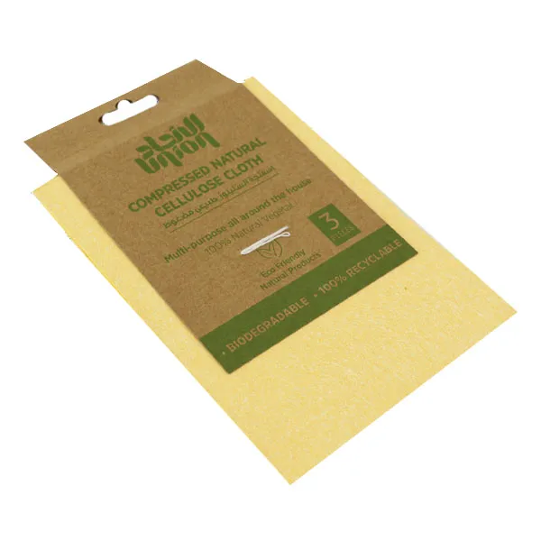 Union Compressed Natural Cellulose Cloth - 3 Pcs