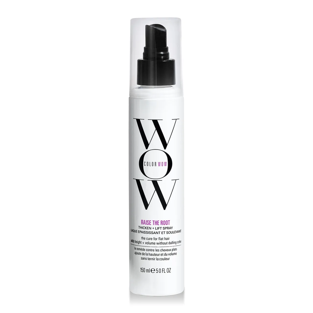 Color Wow بخاخ Raise the Root ThickenLift لتكثيف الجذور، كثافة طوال اليوم للشعر الخفيف والمسطح دون بهتان اللون