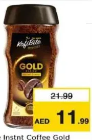 Kofibite Instnt Coffee Gold GlsJar
