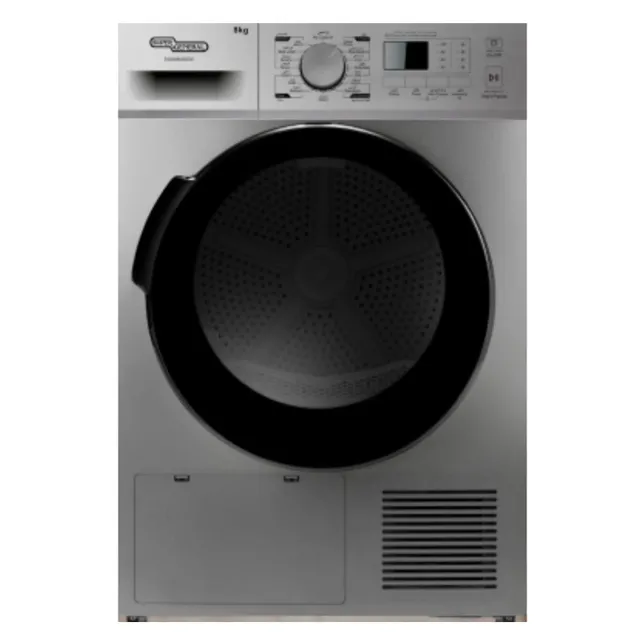Super General Front Load Dryer, 16 Programs, Child Lock, Digital Display, Color Silver Model – SGD8800DDS – 1 Year Warranty.