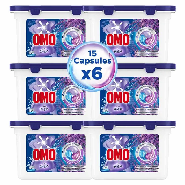 Omo 3 in 1 Laundry Capsules Lavender Fragrance