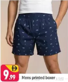 Mens printed boxer
