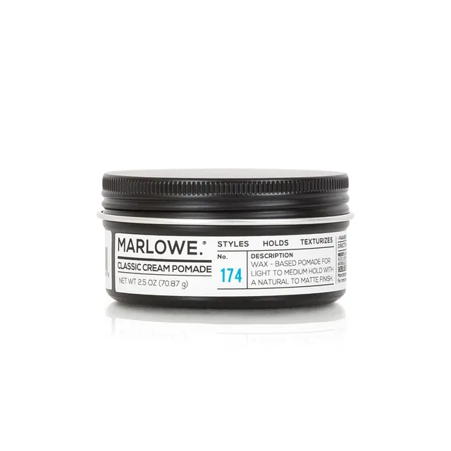 Marlowe. Classic Pomade for Men, Wax-Based Hair Cream, SageFir, 2.5 oz