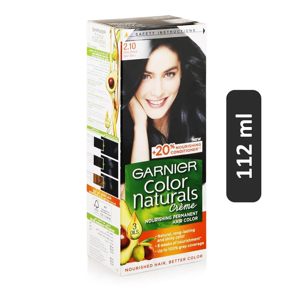 Garnier صبغة شعر دائمة Naturals - 2.10 أزرق أسود