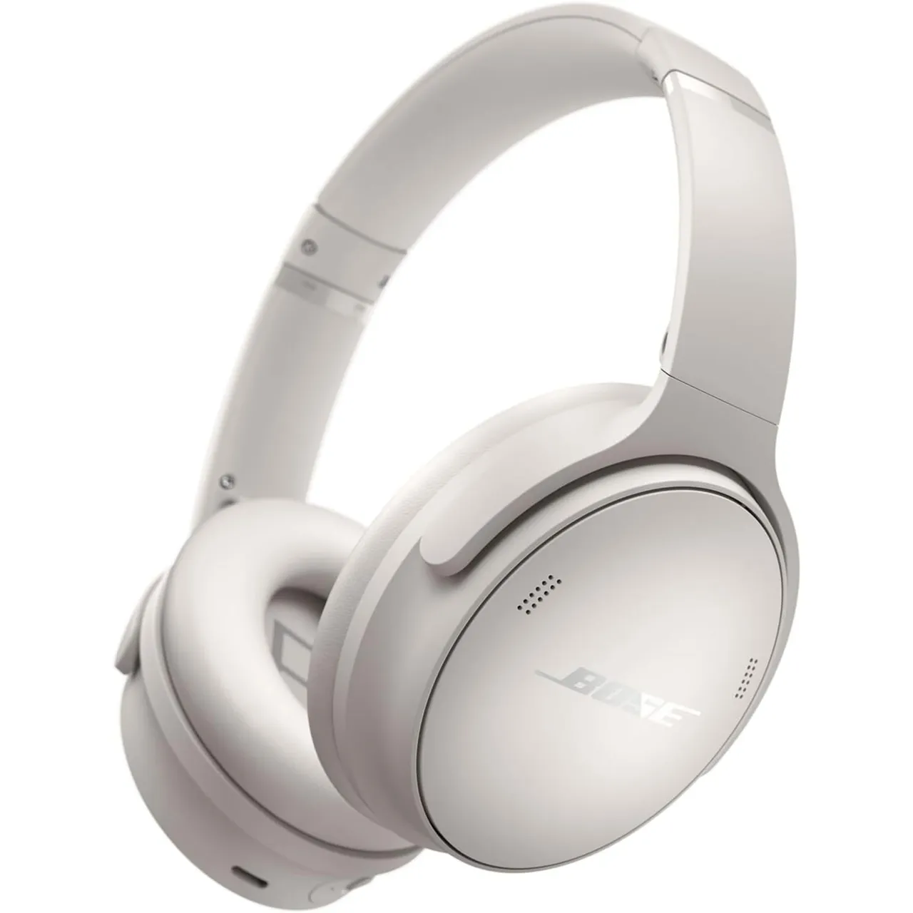 Bose سماعات رأس لاسلكية بخاصية إلغاء الضوضاء QuietComfort، أبيض