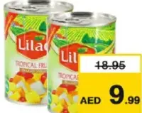 Lilac فواكه استوائية في شراب خفيف ليلاك