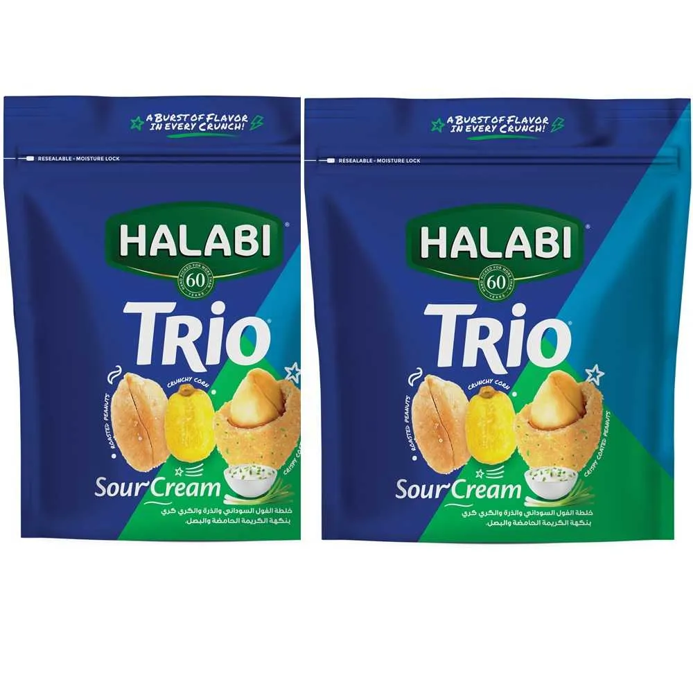 Halabi مكسرات بالكريمة الحامضة والفول السوداني peanut