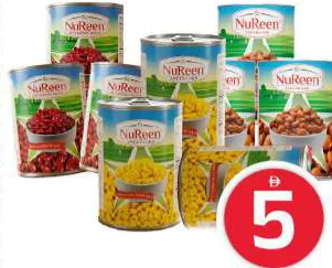 Nureen فول / حمص / بازلاء خضراء / فاصوليا مخبوزة في صلصة الطماطم مشكل