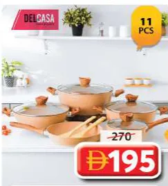 Delcasa Forged Granite Cookware Set DC2878