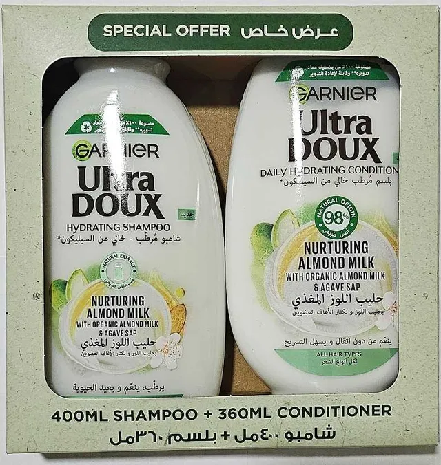 Garnier Ud Almond Shampoo + Conditioner