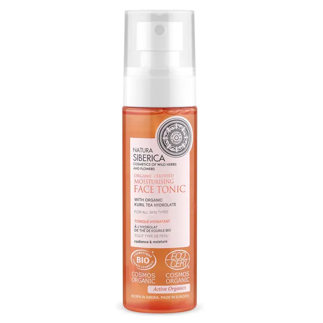 Natura Siberica Organic Certified Moisturising Face Tonic with Organic Kuril Tea Hydrolate for All Skin Types