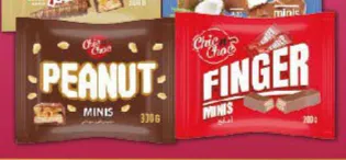 Chic n Choc Peanut Minis/ Finger Minis - 2 Fingers