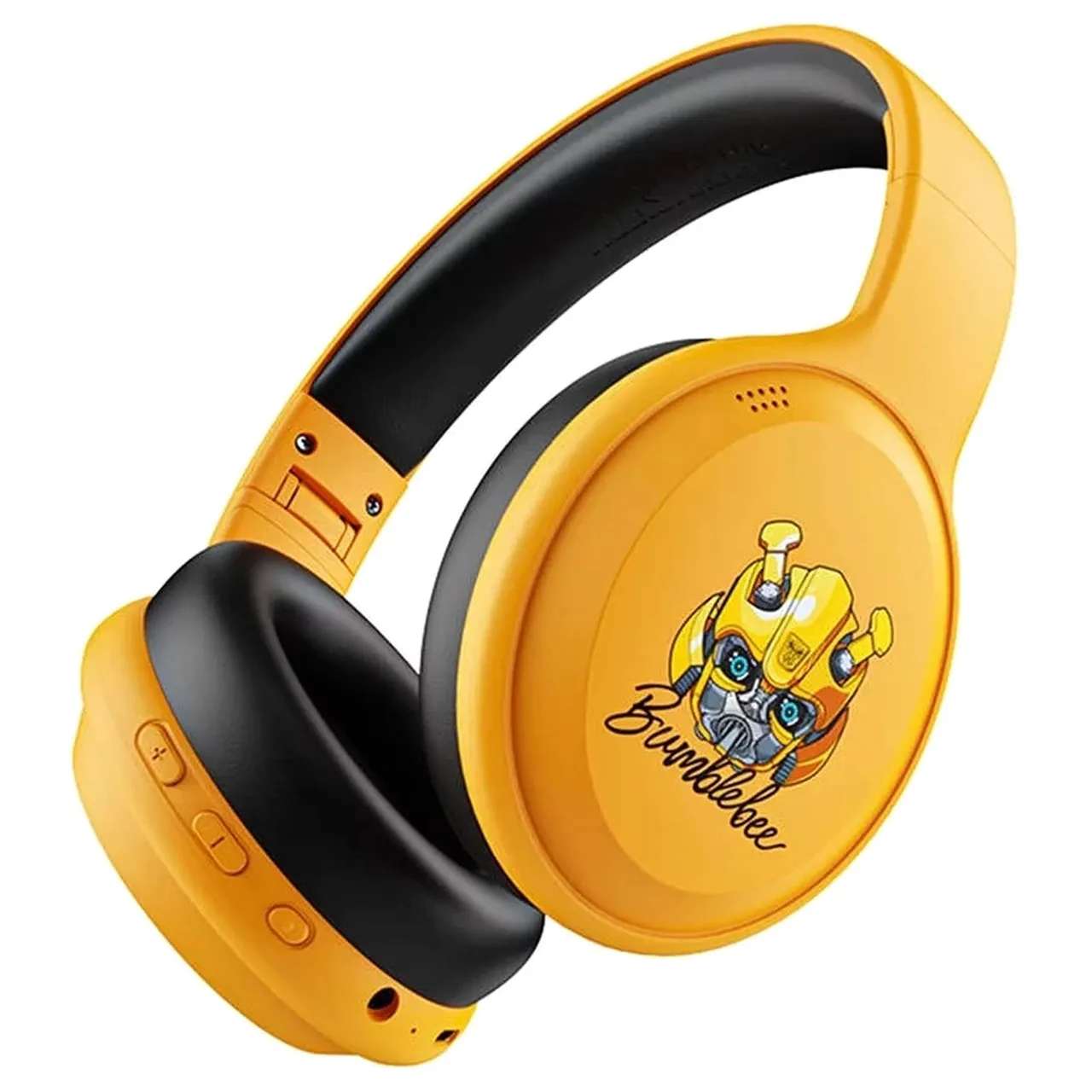 Carrefour سماعة رأس Transformers Bumble Bee لاسلكية بلوتوث فوق الأذن TFG06 صفراء