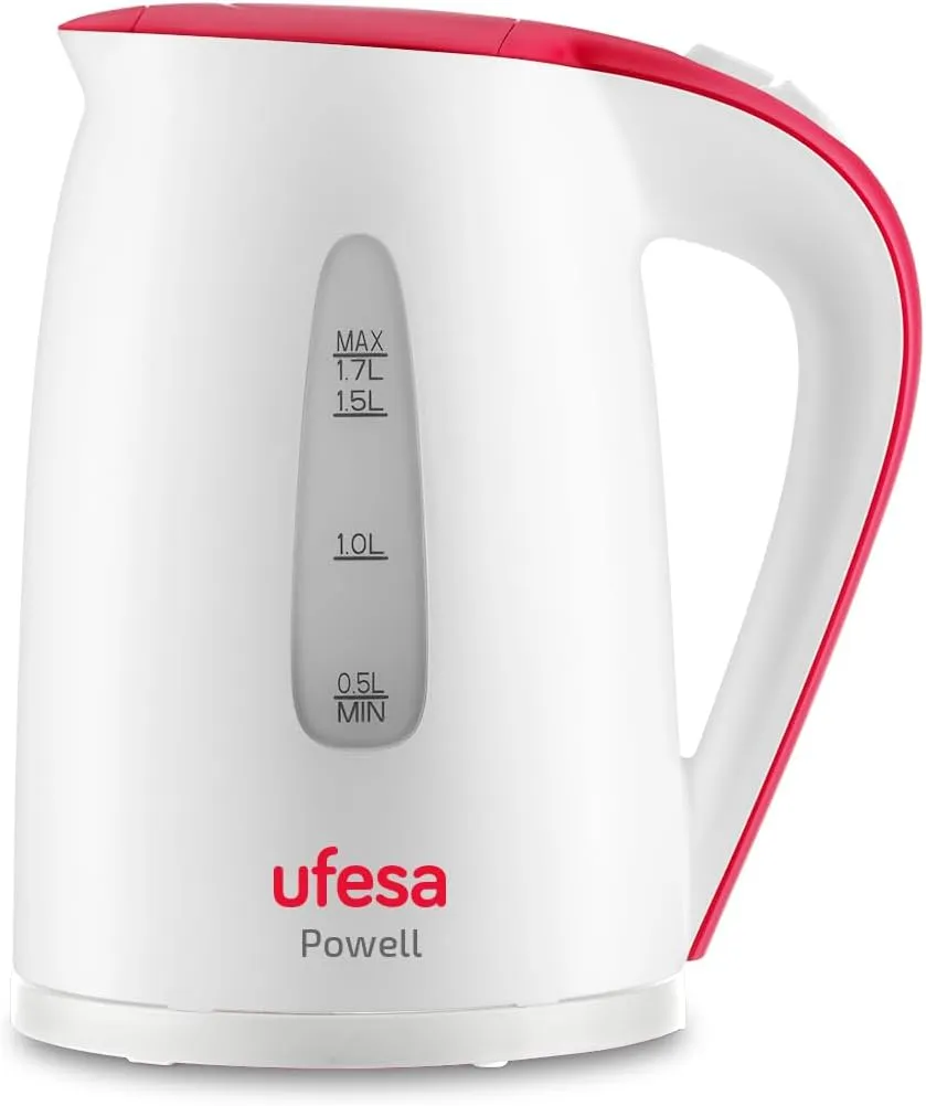 غلاية كهربائية Ufesa | 2200W | مؤشر مستوى | مفتاح تشغيل/إيقاف مع إضاءة | HA7315 Powell