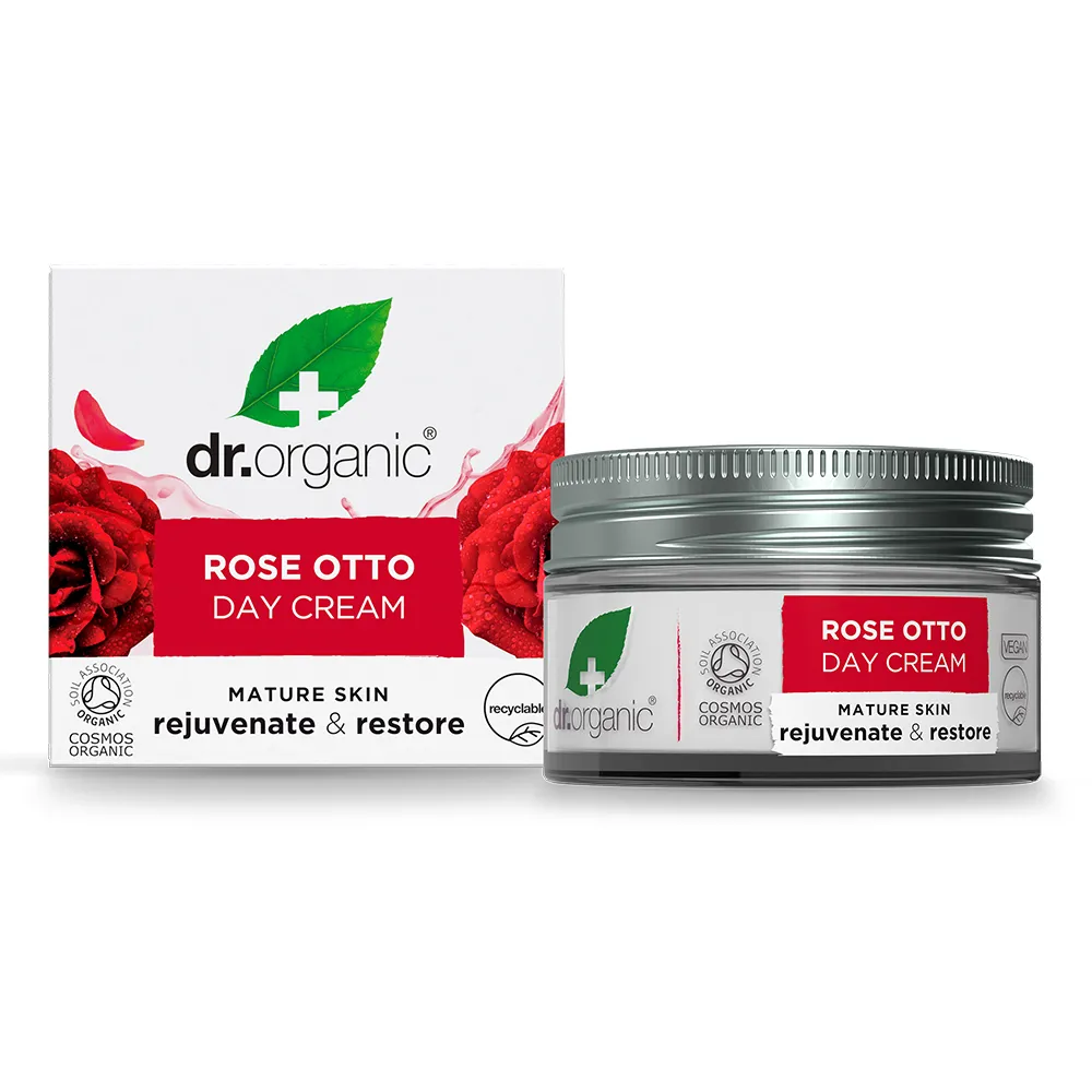 Dr.Organic كريم النهار بزيت الورد
