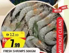 Fresh Shrimps Without Clean