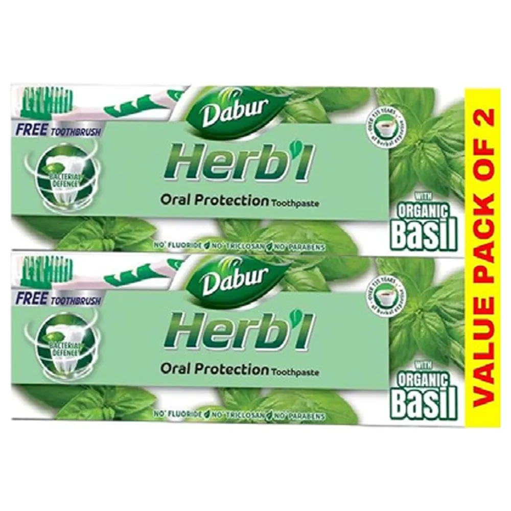 معجون أسنان عشبي Dabur متنوع 150Gmx2Pcs