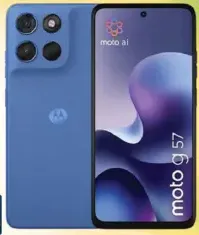 Moto G57 رام 8 GB، تخزين 128 GB، بطارية 5200 mAh